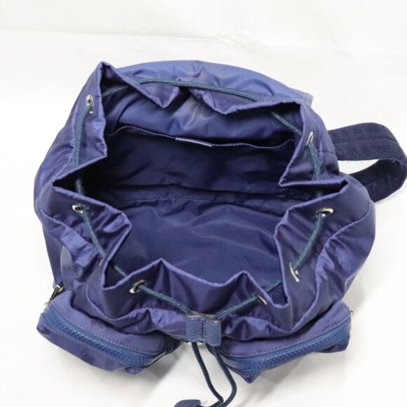 GUCCI (Authentic) GG Nylon Backpack Rucksack Navy 510343 - Picture 6 of 16